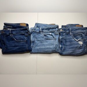 American Eagle Outfitters Blue Denim Jeans - Medium Wash
